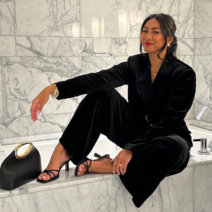 MANJI HEELS MIDNIGHT PATENT LEATHER | Dolce Vita