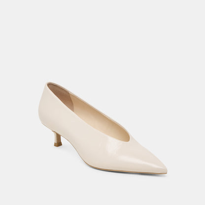 ALWYN HEELS BONE CRINKLE PATENT | Dolce Vita