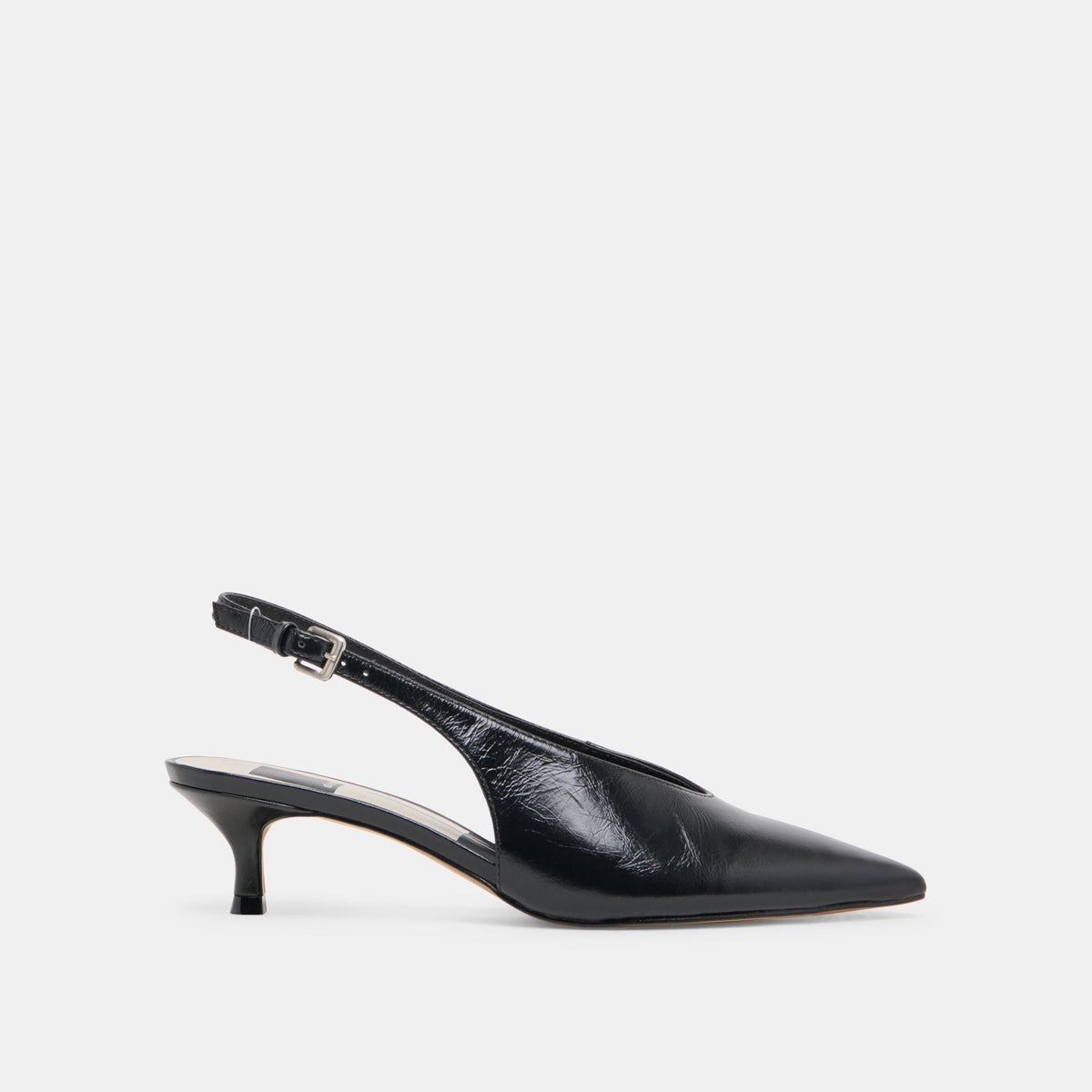 ALENNA HEELS MIDNIGHT CRINKLE PATENT | Dolce Vita