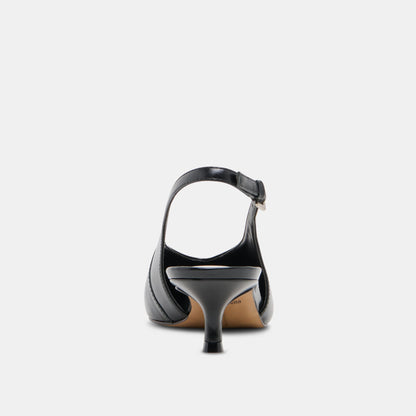 ALENNA HEELS MIDNIGHT CRINKLE PATENT | Dolce Vita