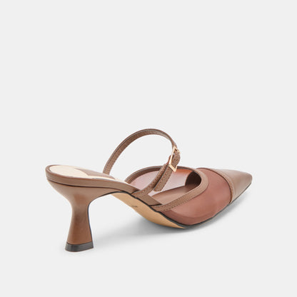 Loyd Espresso Mesh Heels | Dolce Vita