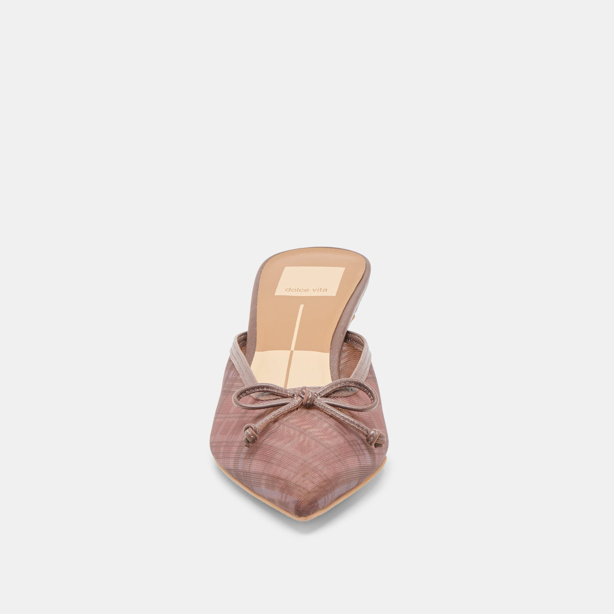 Cleo Cognac Plaid Mesh Heels | Dolce Vita