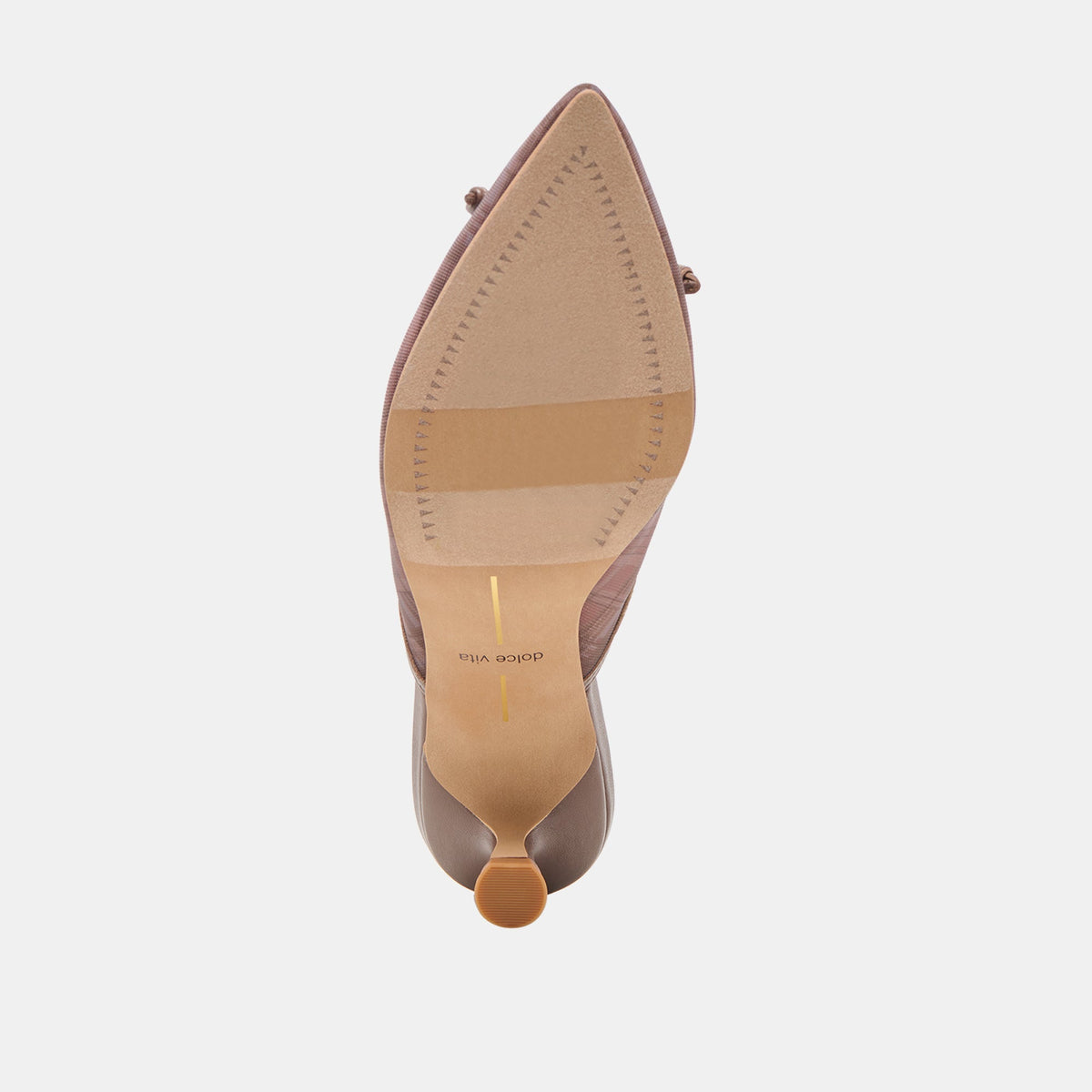 Cleo Cognac Plaid Mesh Heels | Dolce Vita