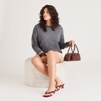 Brevel Oxblood Suede Heels | Dolce Vita