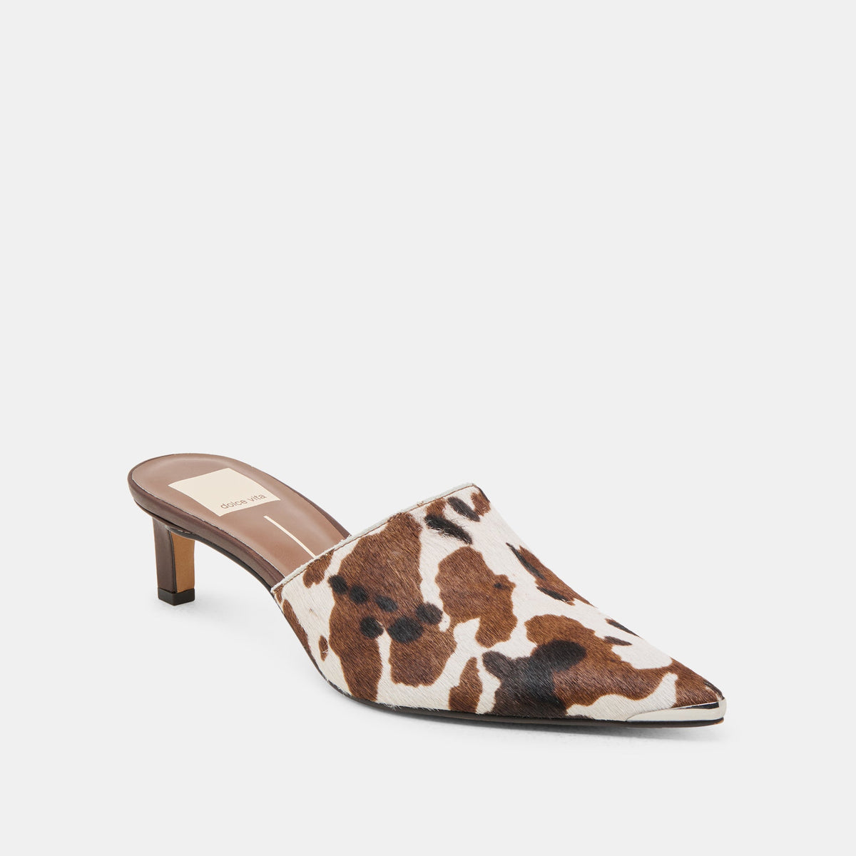 Lexy Cocoa Taurus Calf Hair Heels | Dolce Vita