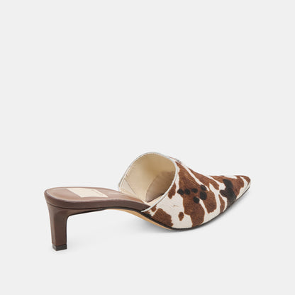 Lexy Cocoa Taurus Calf Hair Heels | Dolce Vita