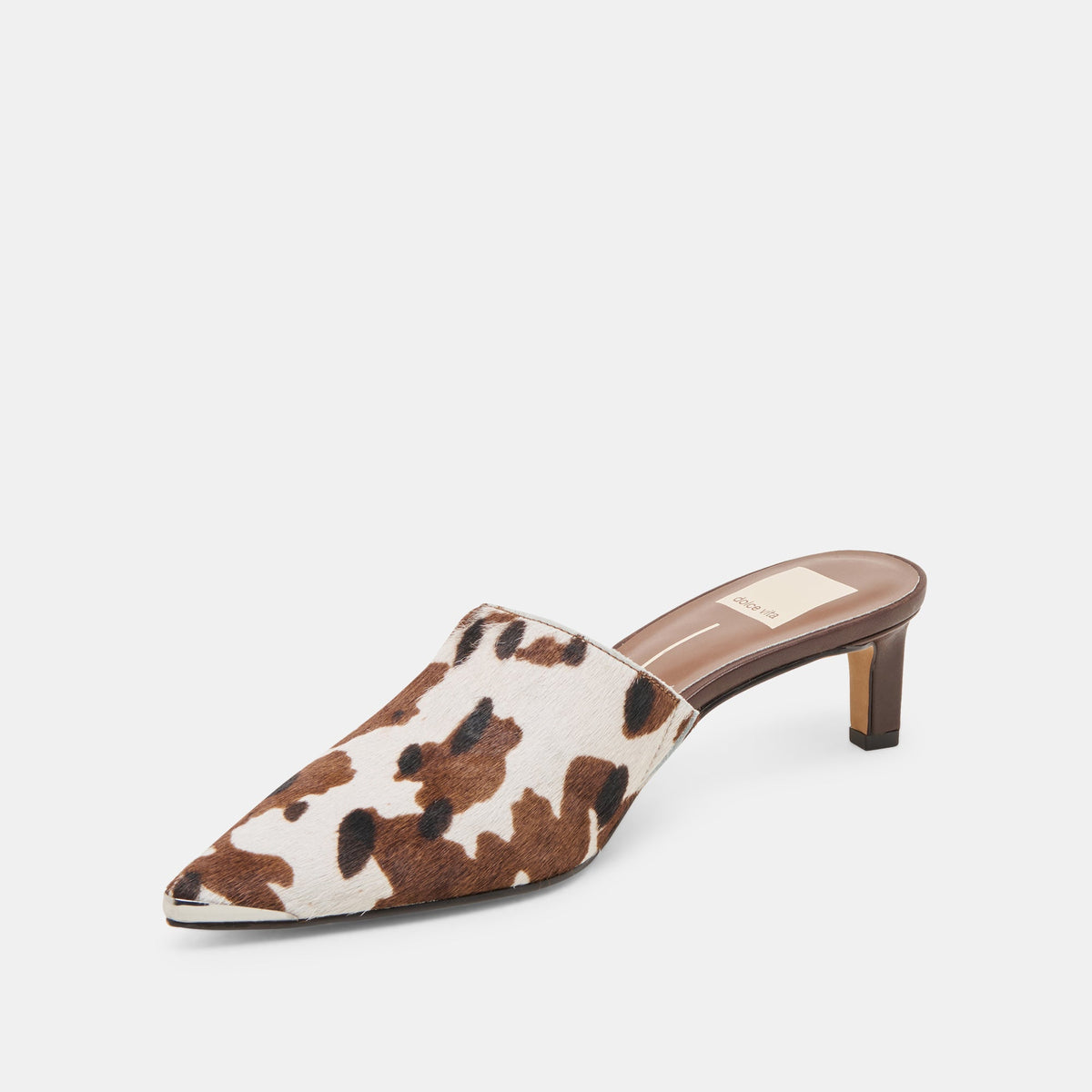 Lexy Cocoa Taurus Calf Hair Heels | Dolce Vita