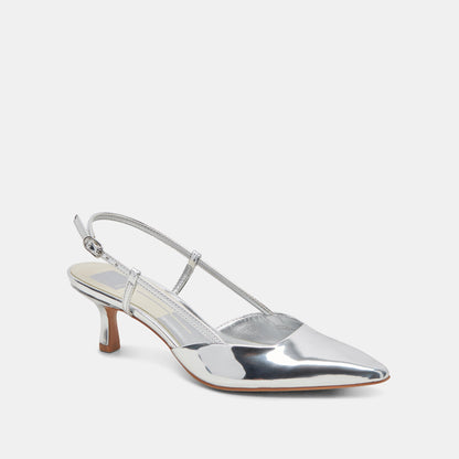 ODELA WIDE HEELS SILVER STELLA | Dolce Vita