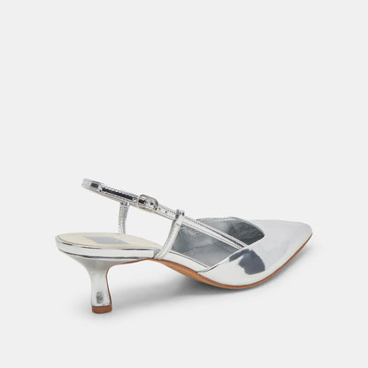 ODELA WIDE HEELS SILVER STELLA | Dolce Vita