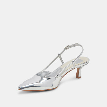 ODELA WIDE HEELS SILVER STELLA | Dolce Vita