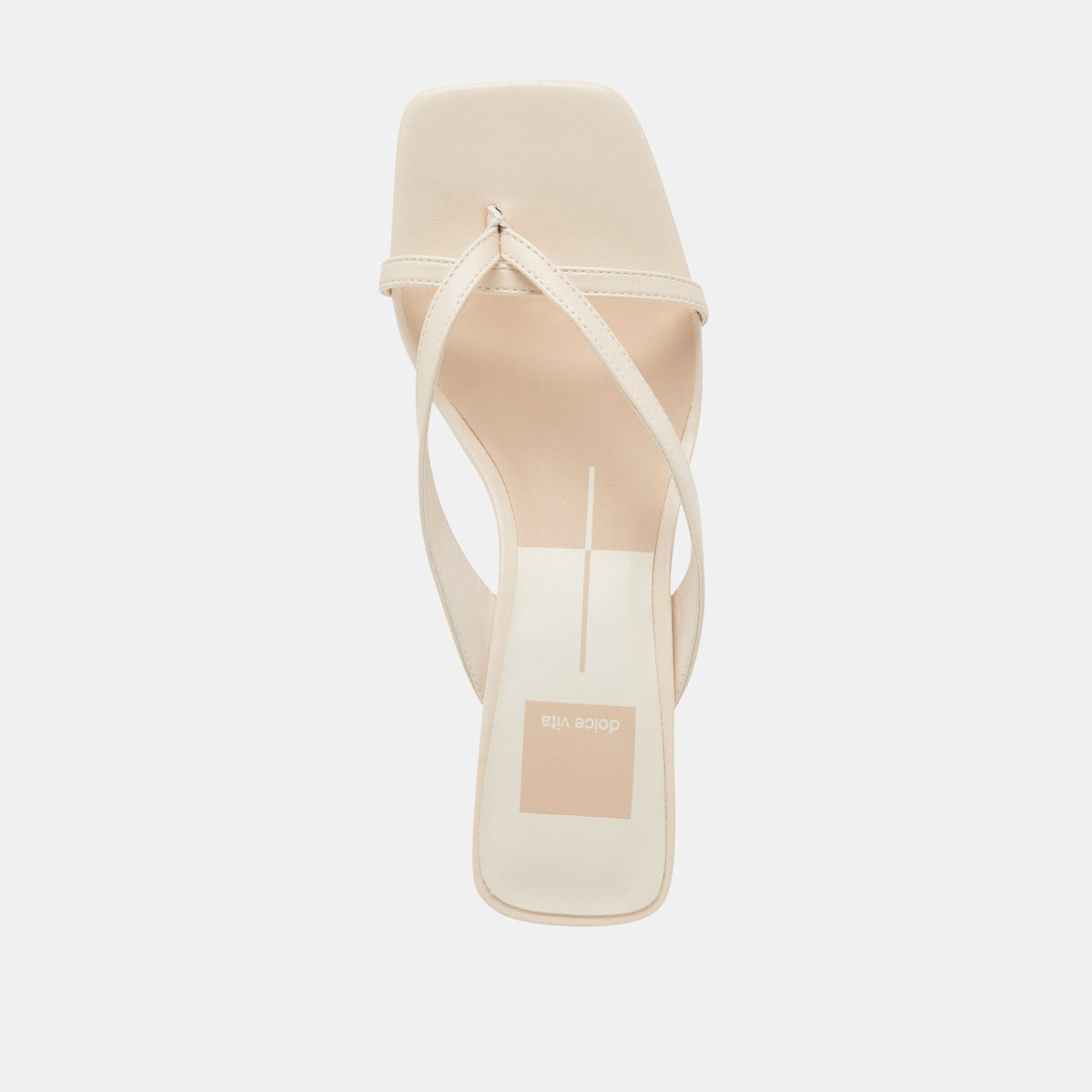 BREVEL HEELS BONE LEATHER | Dolce Vita