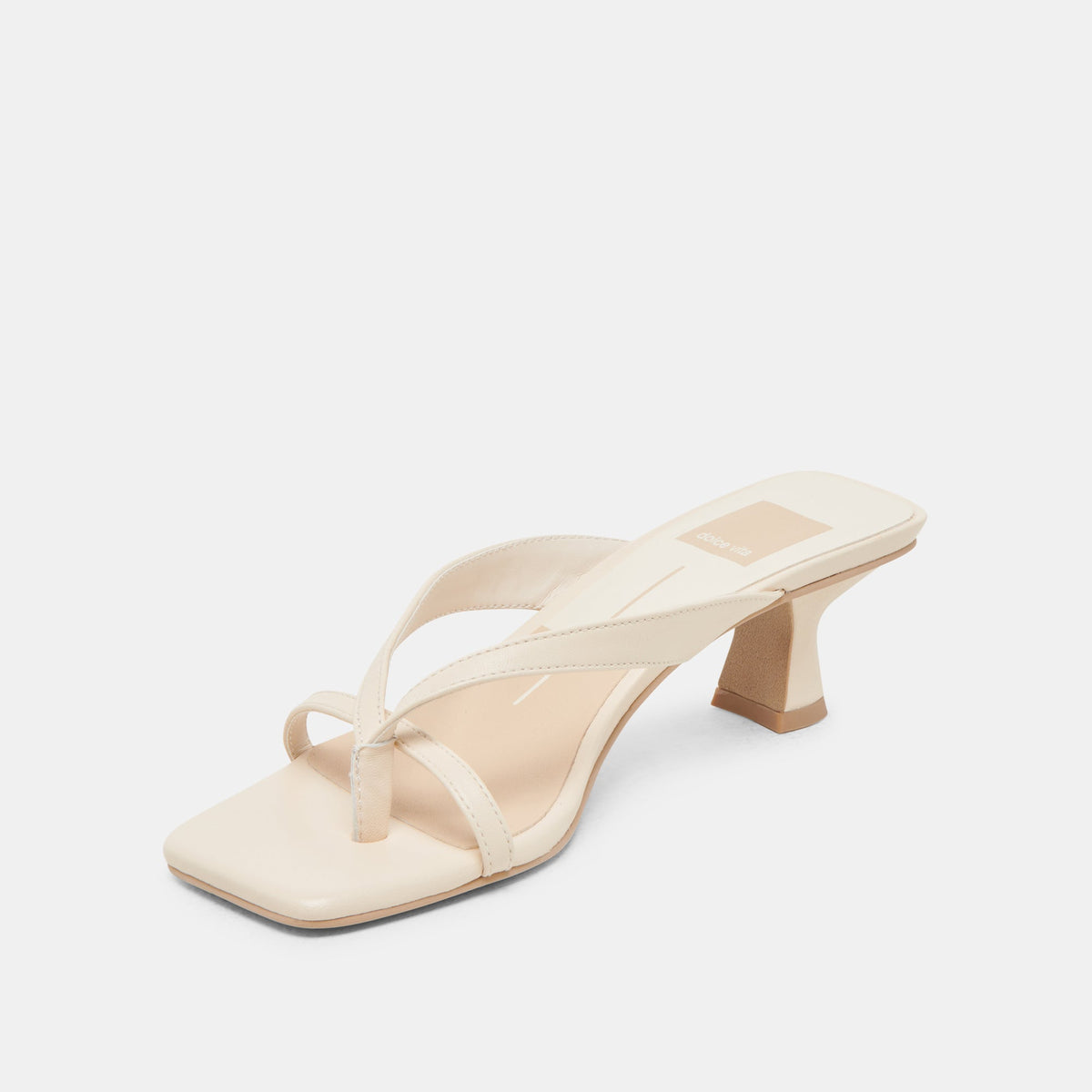BREVEL HEELS BONE LEATHER | Dolce Vita