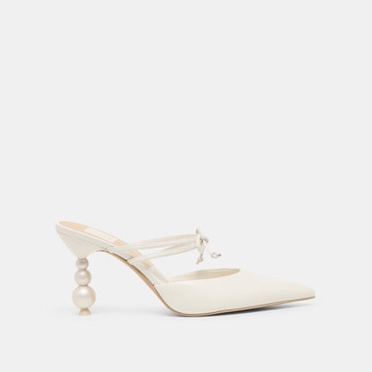 Klaire True White Leather Heels | Dolce Vita