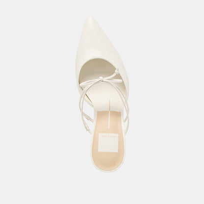 Klaire True White Leather Heels | Dolce Vita