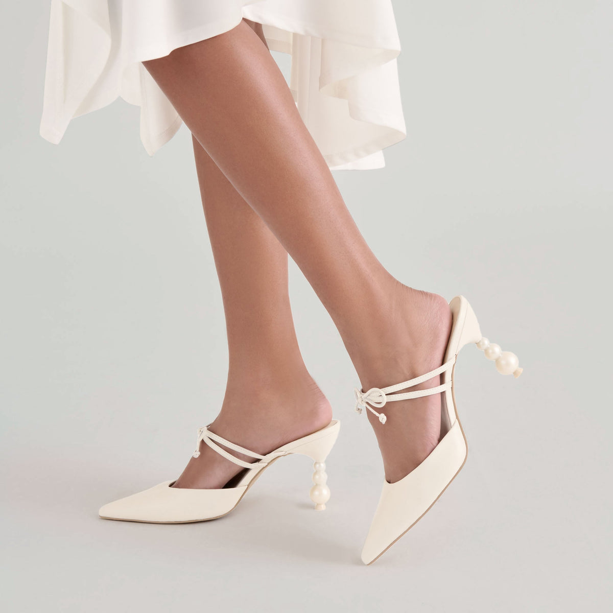 Klaire True White Leather Heels | Dolce Vita