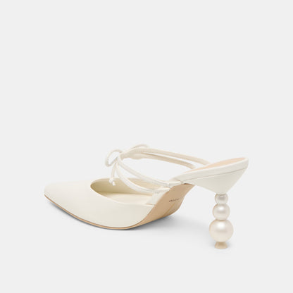 Klaire True White Leather Heels | Dolce Vita