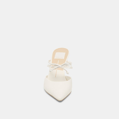 Klaire True White Leather Heels | Dolce Vita