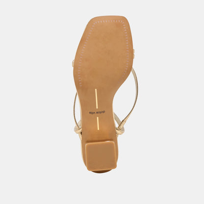 KARLOS SANDALS GOLD METALLIC STELLA | Dolce Vita