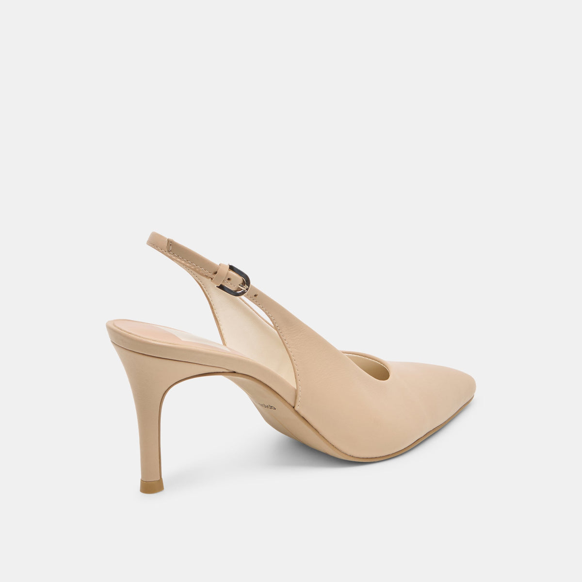 Elasi Beige Crinkle Patent Heels | Dolce Vita