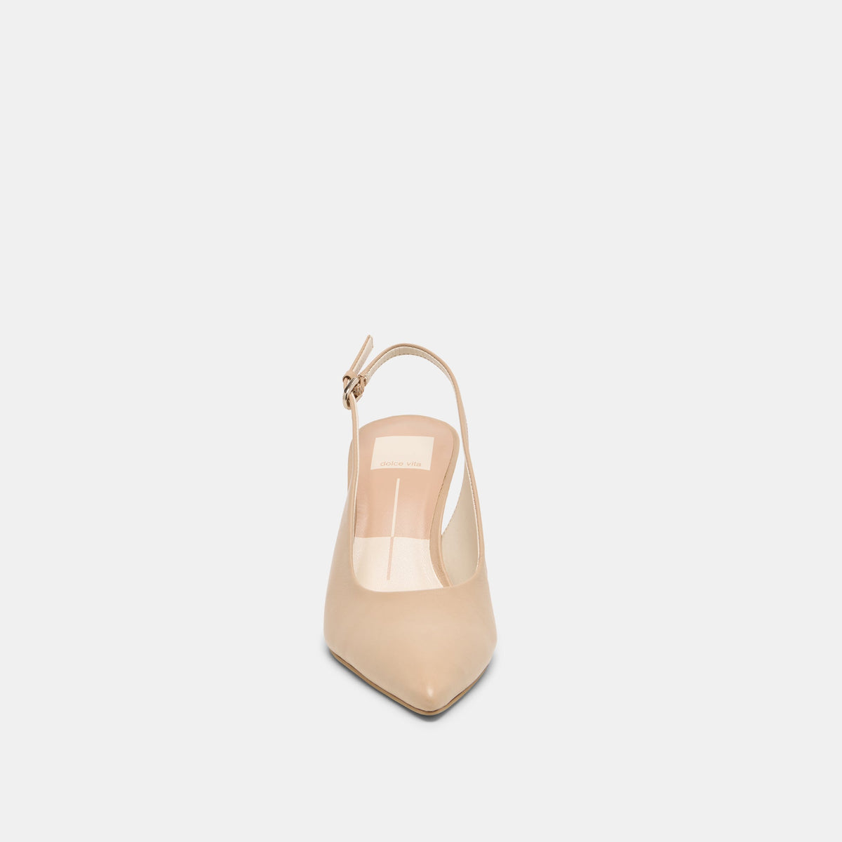 Elasi Beige Crinkle Patent Heels | Dolce Vita