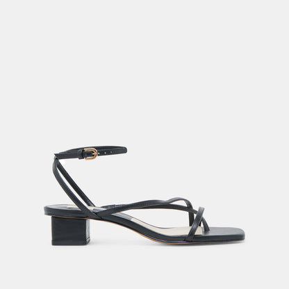 KARLOS SANDALS BLACK LEATHER | Dolce Vita