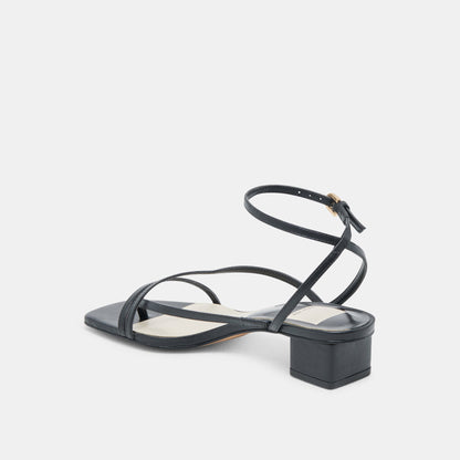 KARLOS SANDALS BLACK LEATHER | Dolce Vita