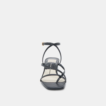 KARLOS SANDALS BLACK LEATHER | Dolce Vita