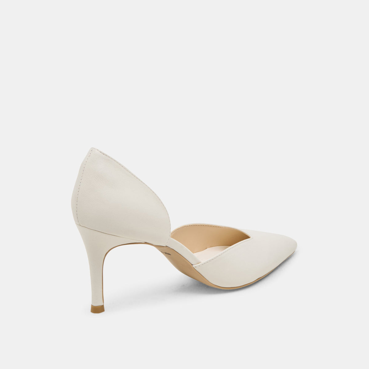 ELOY HEELS WHITE LEATHER | Dolce Vita