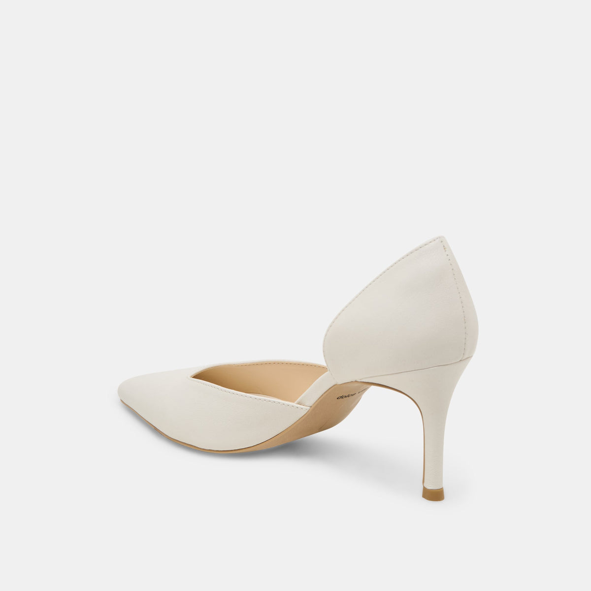 ELOY HEELS WHITE LEATHER | Dolce Vita