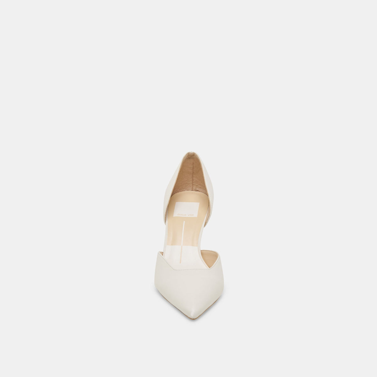 ELOY HEELS WHITE LEATHER | Dolce Vita