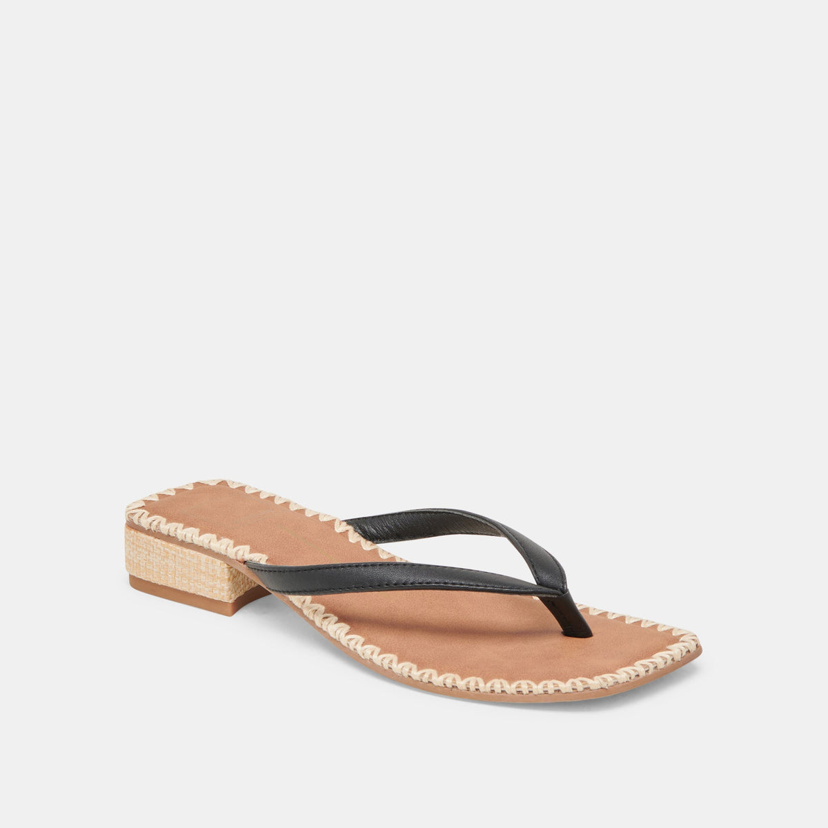 BARTY SANDALS BLACK LEATHER | Dolce Vita