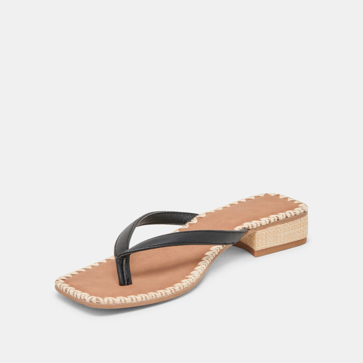BARTY SANDALS BLACK LEATHER | Dolce Vita