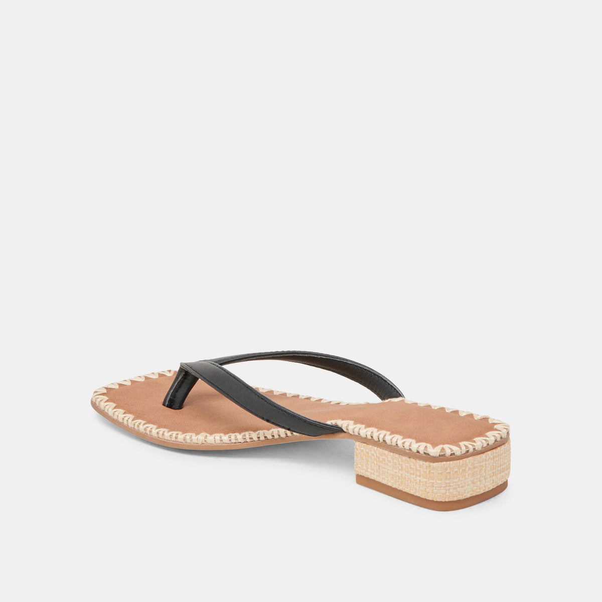 BARTY SANDALS BLACK LEATHER | Dolce Vita