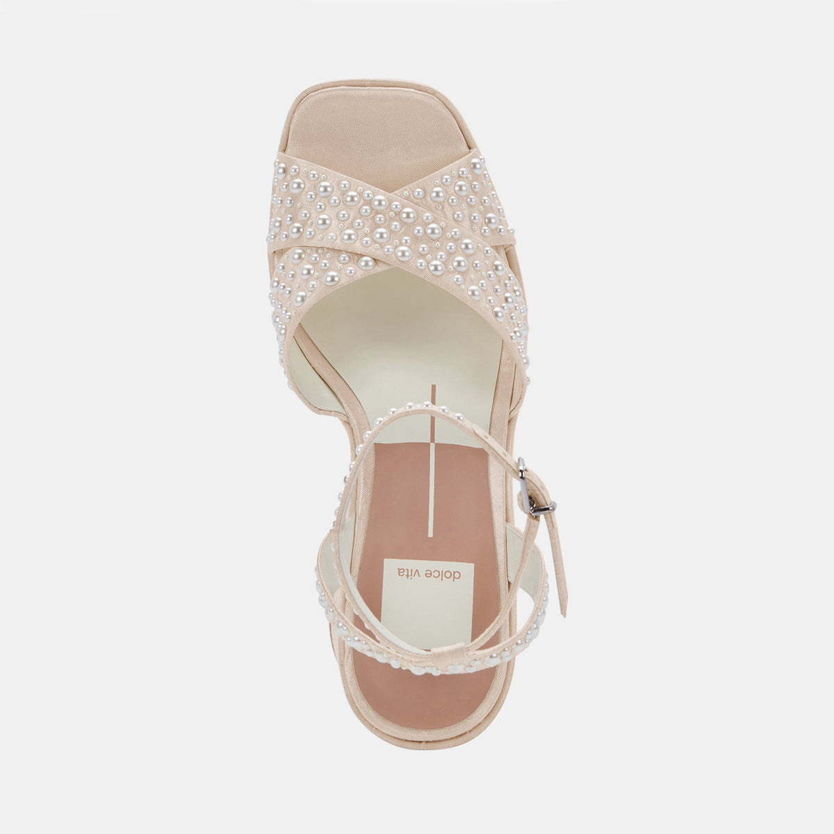 WESSI PEARL HEELS VANILLA PEARLS | Dolce Vita