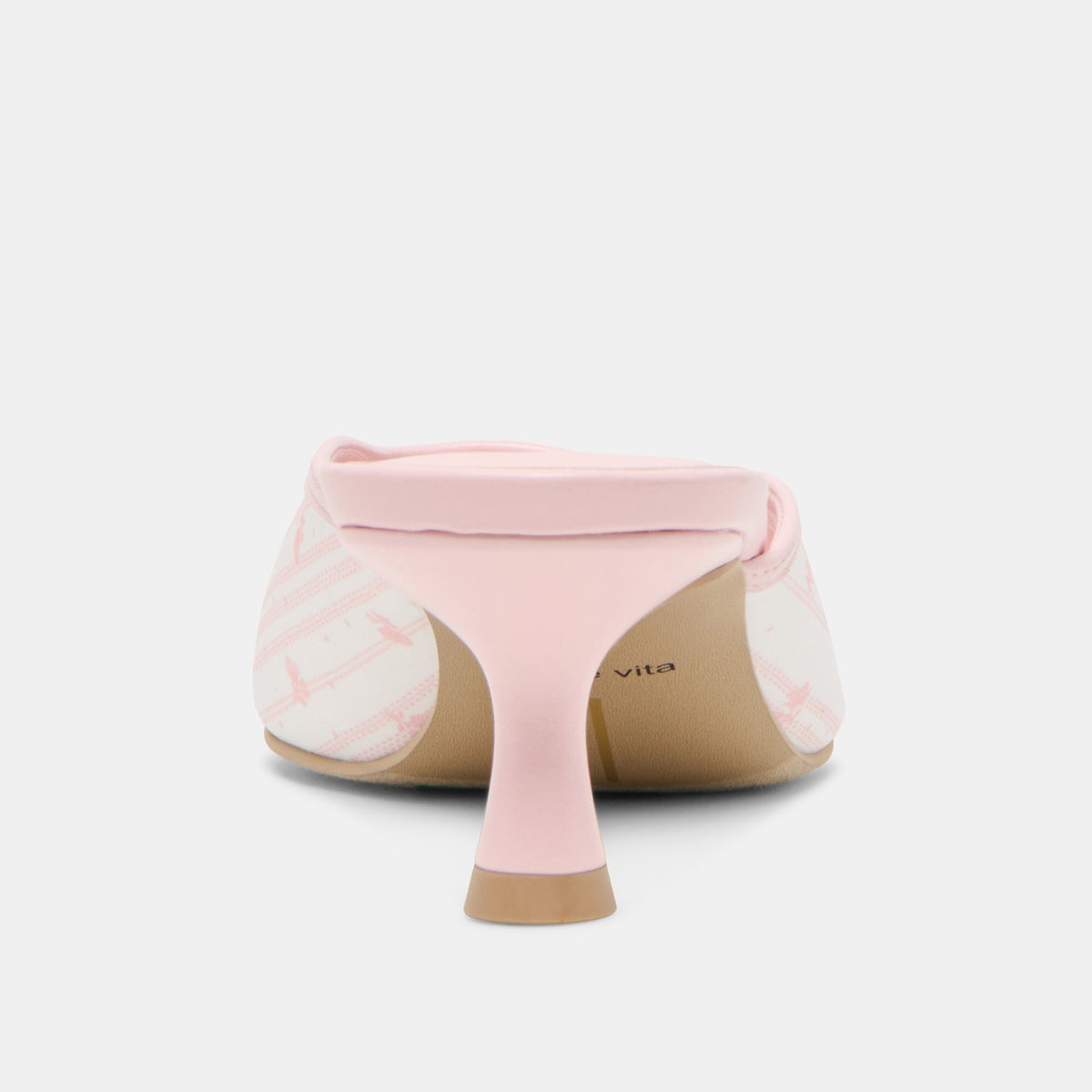Cleo X Byrdie Gold Pink Floral Satin Heels | Dolce Vita