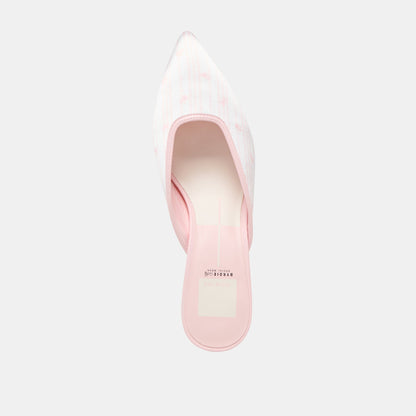 Cleo X Byrdie Gold Pink Floral Satin Heels | Dolce Vita