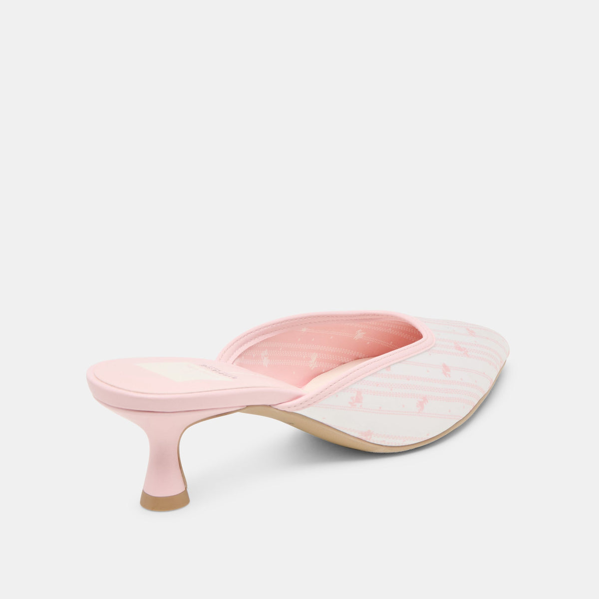 Cleo X Byrdie Gold Pink Floral Satin Heels | Dolce Vita
