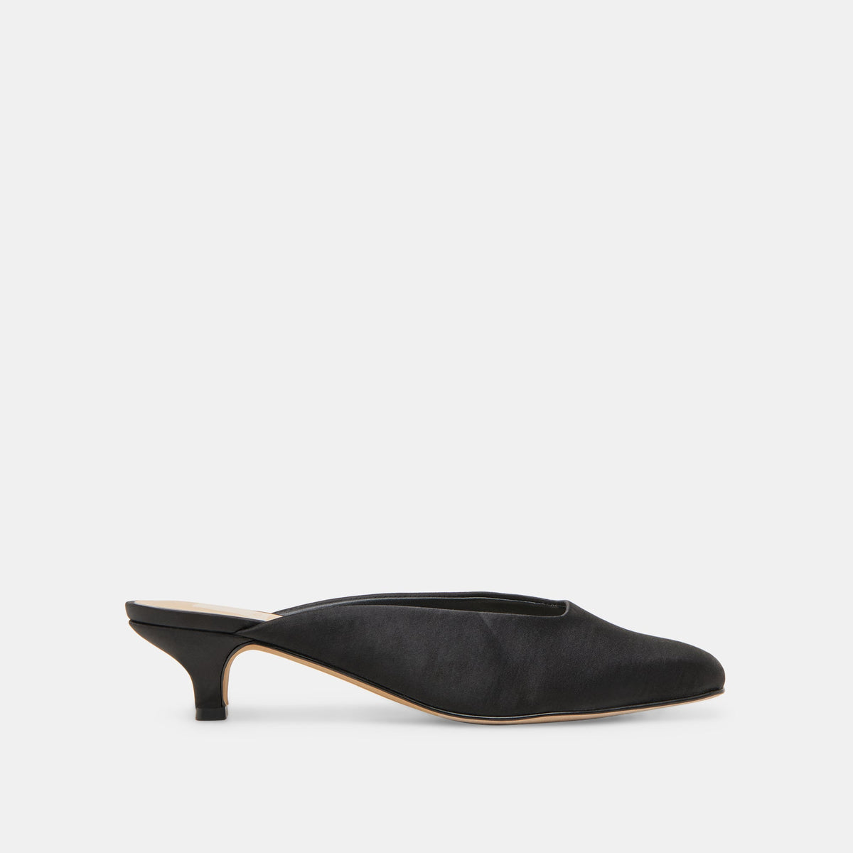UMARA HEELS ONYX SATIN | Dolce Vita