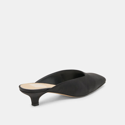UMARA HEELS ONYX SATIN | Dolce Vita