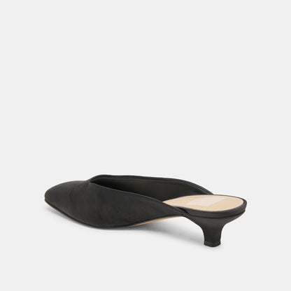 UMARA HEELS ONYX SATIN | Dolce Vita