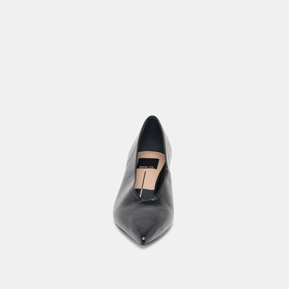 ALWYN HEELS MIDNIGHT CRINKLE PATENT | Dolce Vita