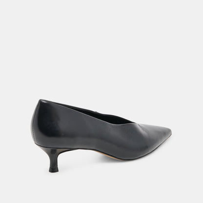 ALWYN HEELS MIDNIGHT CRINKLE PATENT | Dolce Vita