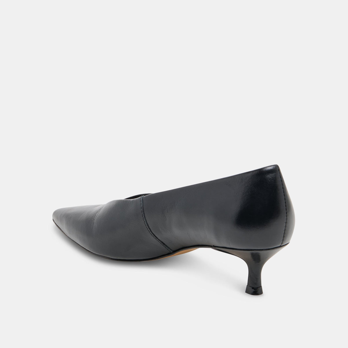 ALWYN HEELS MIDNIGHT CRINKLE PATENT | Dolce Vita
