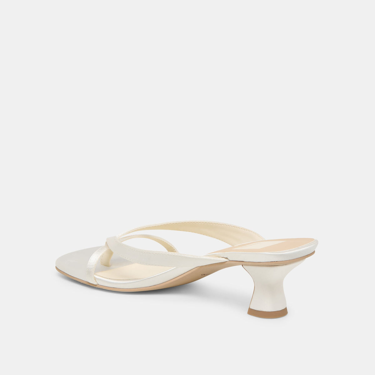 Brevel True White Satin Heels | Dolce Vita