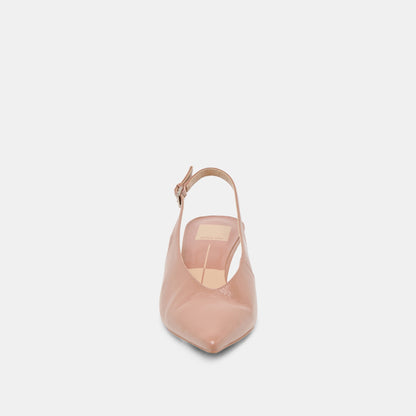 ALENNA HEELS WHISKEY CRINKLE PATENT | Dolce Vita