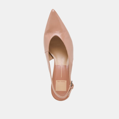 ALENNA HEELS WHISKEY CRINKLE PATENT | Dolce Vita