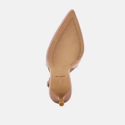 ALENNA HEELS WHISKEY CRINKLE PATENT | Dolce Vita