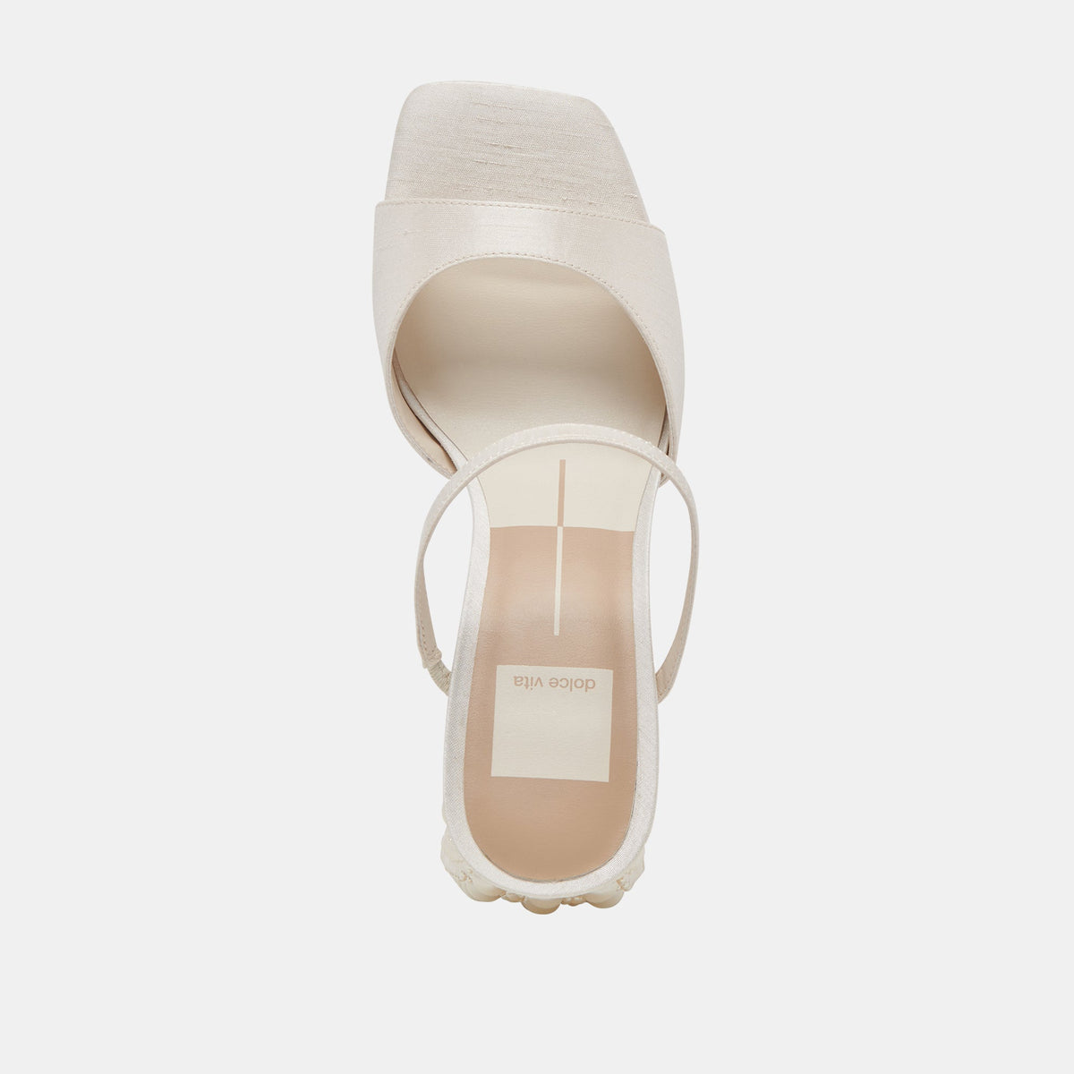 JEMMY PEARL HEELS VANILLA SILK | Dolce Vita