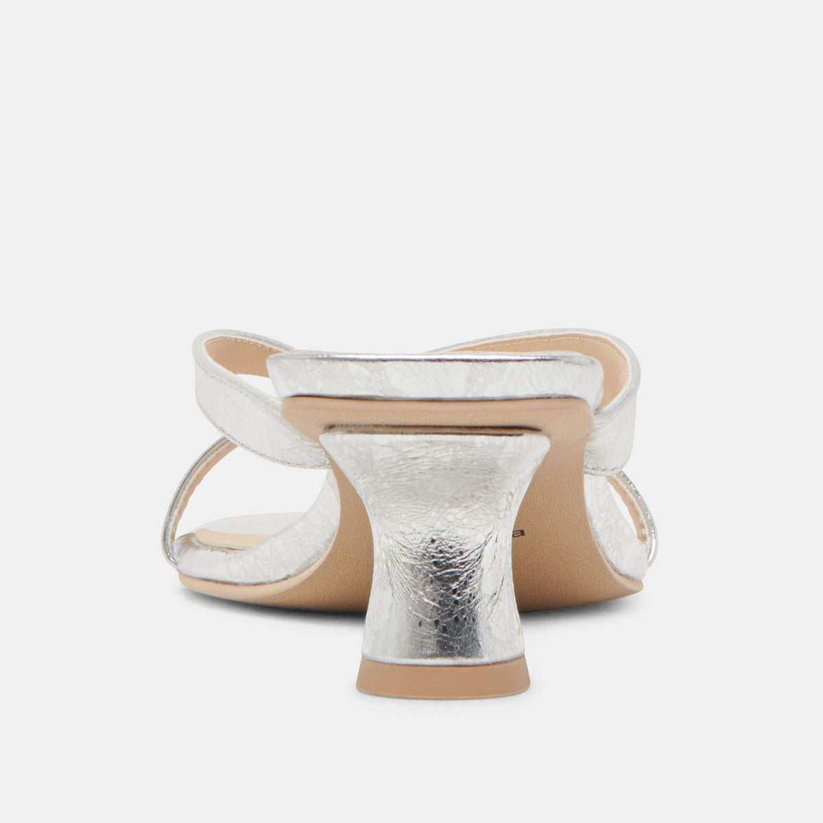 BREVEL HEELS SILVER DISTRESSED LEATHER | Dolce Vita