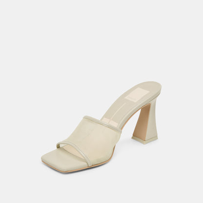 NARDA HEELS LIGHT SAGE MESH | Dolce Vita